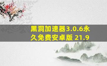 黑洞加速器3.0.6永久免费安卓版 21.9